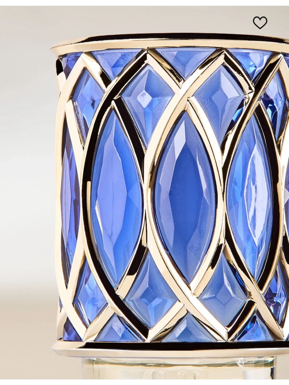 BLUE GEOMETRIC Scent Control Nightlight Wallflowers Fragrance Plug, NWT-Wrapped